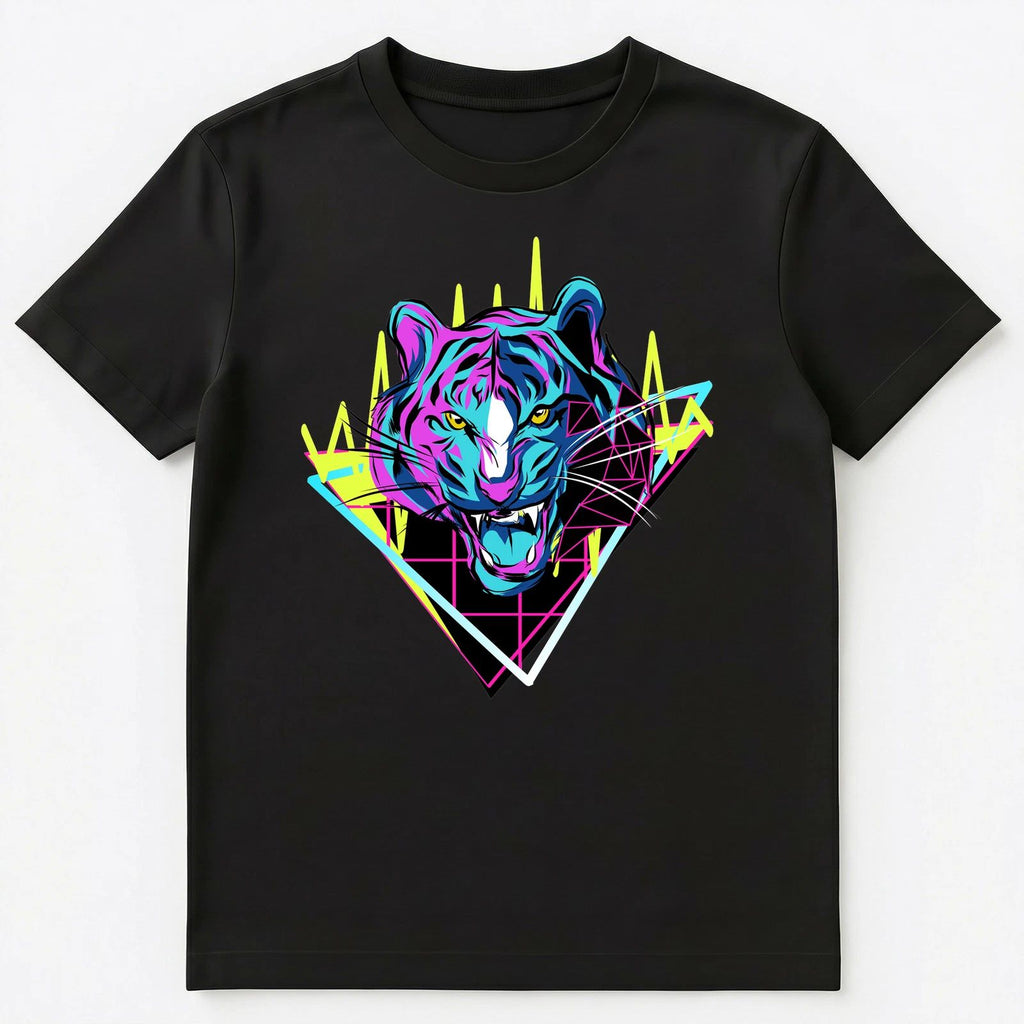 Vaporwave Aesthetic Art Style Tiger Graphic Unisex T-Shirt