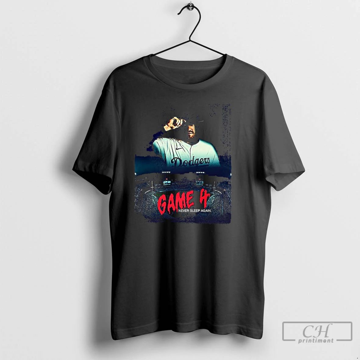 Classic Los Angeles Dodgers Game 4 Never Sleep Again T Shirts