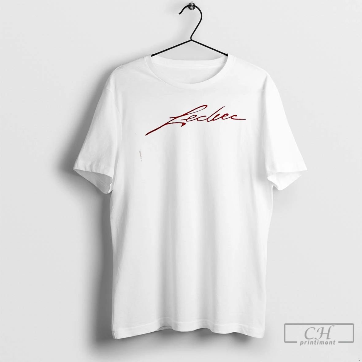 Classic Ferrari F1 Charles Leclerc Signature 2 Sided T Shirts