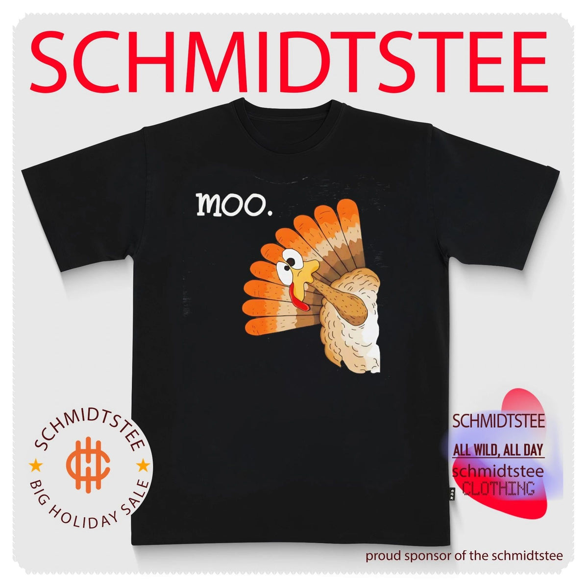 Moo Funny Turkey Thanksgiving shirt