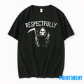 Grim Reaper Middle Finger Respectfully Halloween Tshirts Sweater