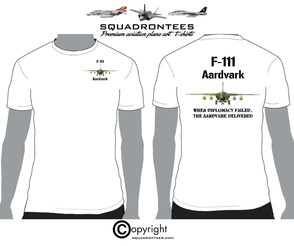 F-111 Aardvark, Aardvark Delivered - Premium Plane Art Squadron T-Shirt