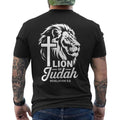 Christian Faith Jesus Christ Lion of Judah Strength Cross ON BACK T-Shirt