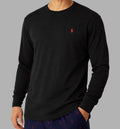 NWT -POLO RALPH LAUREN Mens Waffle Knit Thermal Long Sleeve Shirt - BLACK  S-XXL