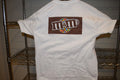 M&M's vtg 2003 MMMMMM Candy White t shirt Hanes Beefy T Men's Large EUC