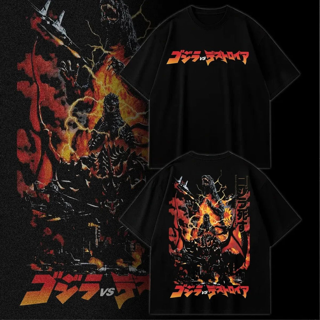Godzilla vs Destoroyah Vintage Kaiju Graphic T-Shirt – Japanese Monster Movie