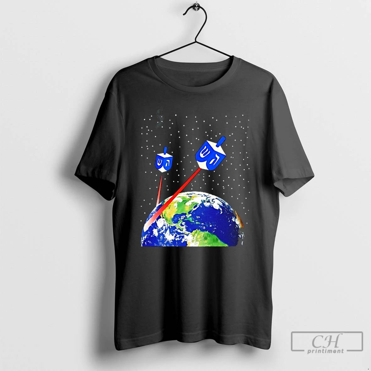 Classic Jewish Space Laser Earth T Shirts