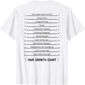 Hair Growth Chart - Length Check for Your Stylish Long Hair T-Shirt