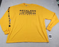 Young & Reckless Shirt Mens 2X Yellow Long Sleeve Los Angeles Street Wear New