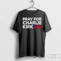 Classic Pray For Charlie Kirk Usa Flag T Shirts