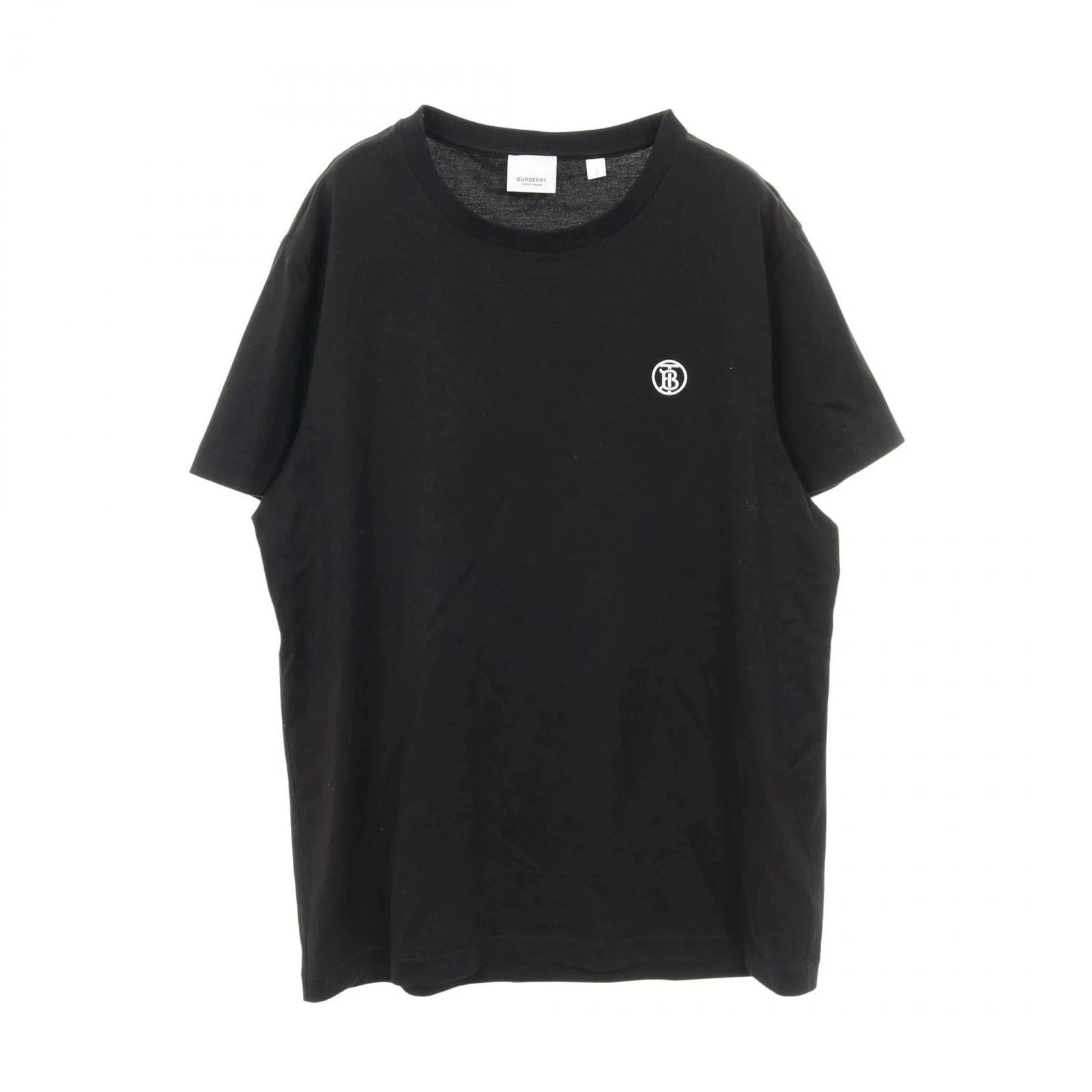 Burberry Monogram Cotton Top Men’s Black L Used Stylish Casual Shirt