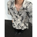 Men's Summer Fashion Trend Short Sleeved Shirt Street Loose Printed Shirt New
