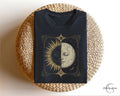 Retro Aesthetic T-Shirt, Moon And Sun Shirt, Astronomy , Boho