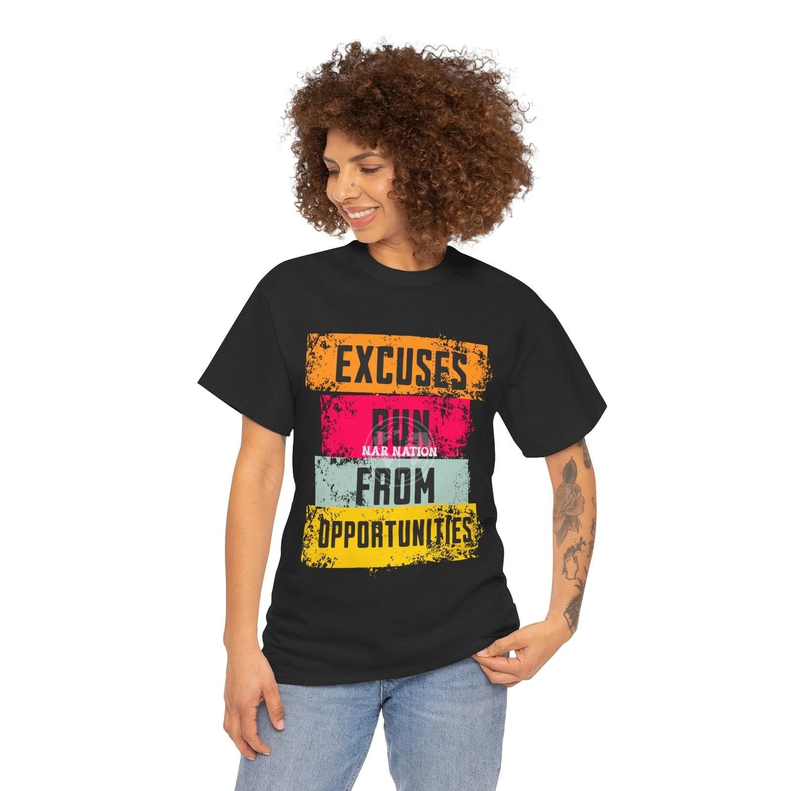 Excuses run from opportunities T-shirt Motivational T-Shirt Gift for friends