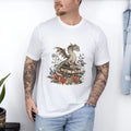 Book Dragon Wildflower Fantasy Comfort Tee Reading Lover