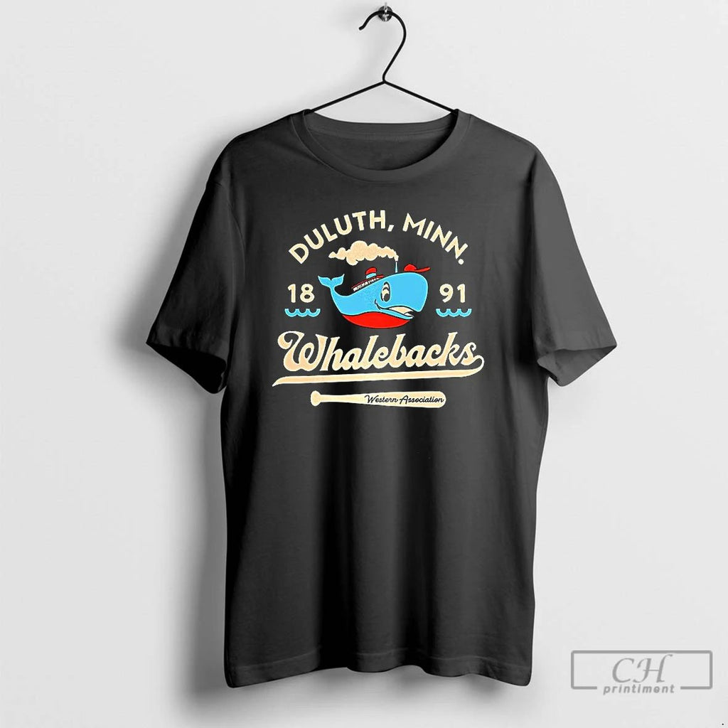 Premium Duluth Whalebacks Minnesota Defunct Baseball Teams Est 1891 Vintage T Shirts