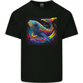 A Colourful Fantasy Whale Mens Cotton T-Shirt Tee Top