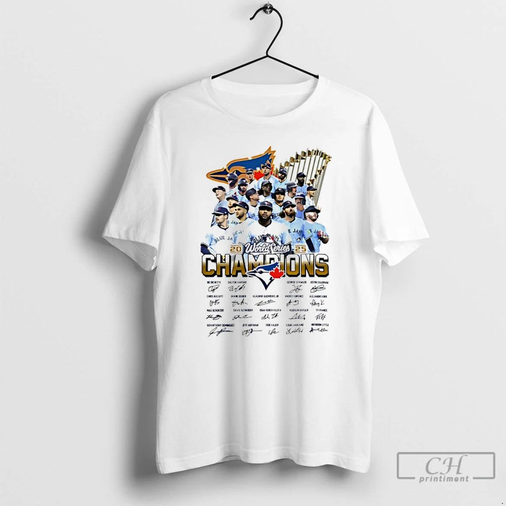 Classic Toronto Blue Jays World Series Champions 2025 All Team Signature T Shirts