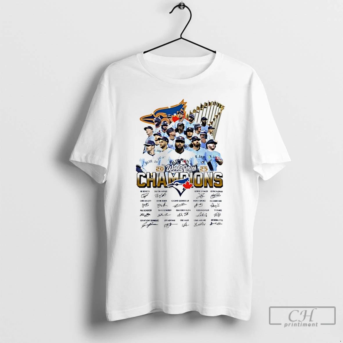 Classic Toronto Blue Jays World Series Champions 2025 All Team Signature T Shirts