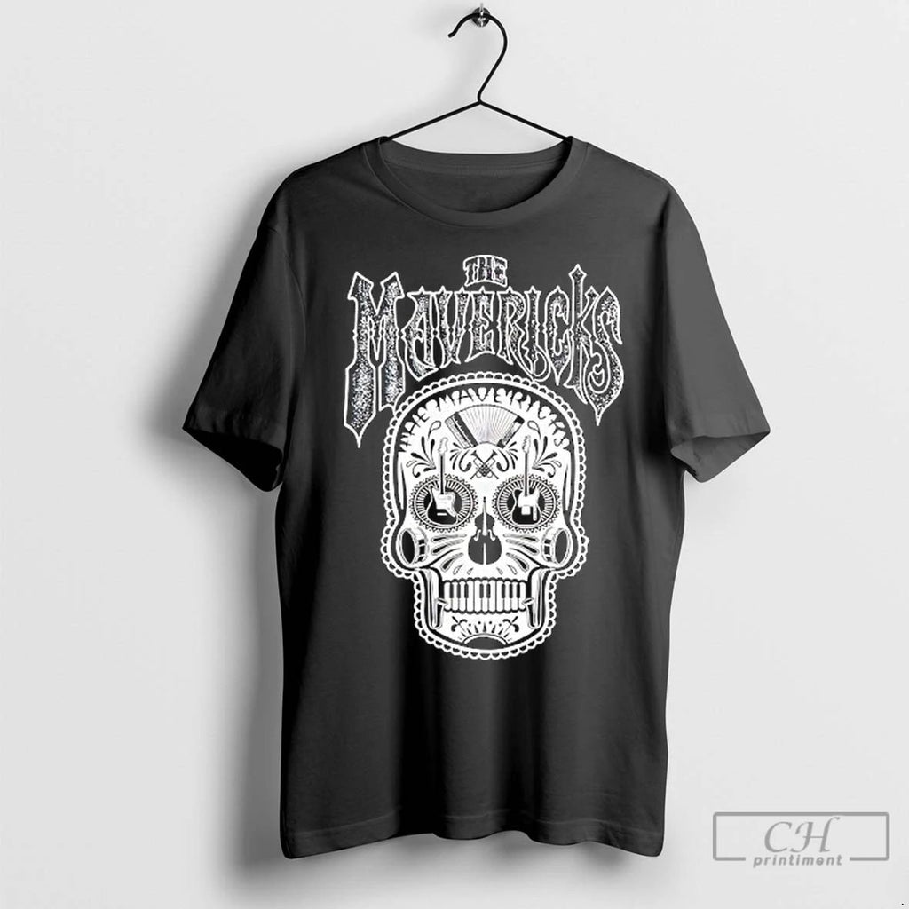Classic The Mavericks Skull Guitar Piano