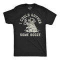 Mens Funny T Shirts I Could Gopher Some Booze Sarcastic Drinking Graphic Novelty