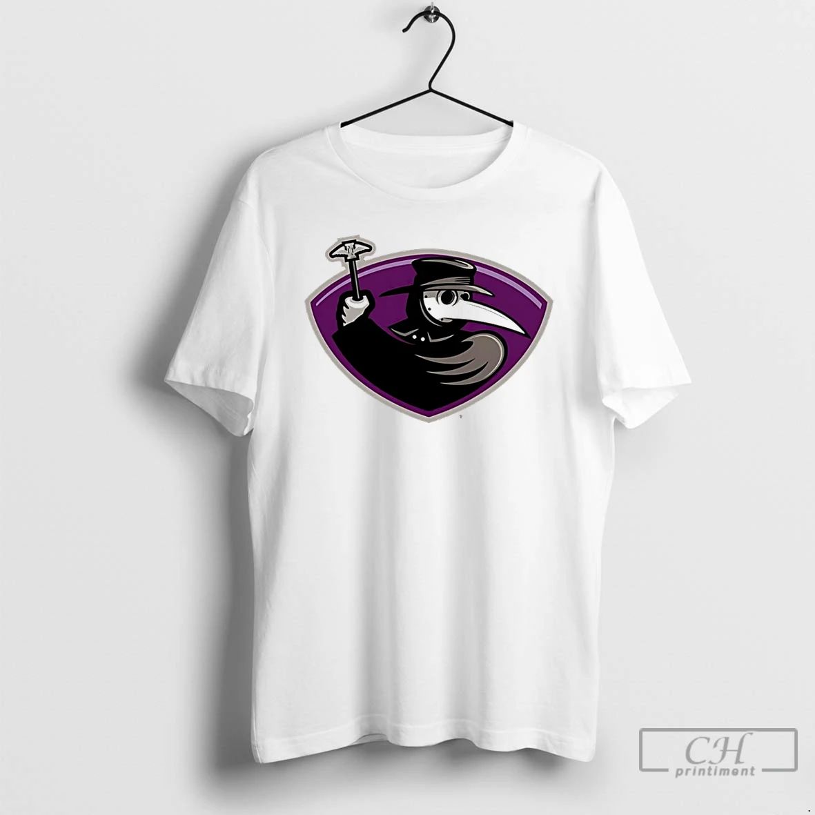Classic Atlanta Thrashers X Plague Doctor Costume Halloween Logo T Shirts