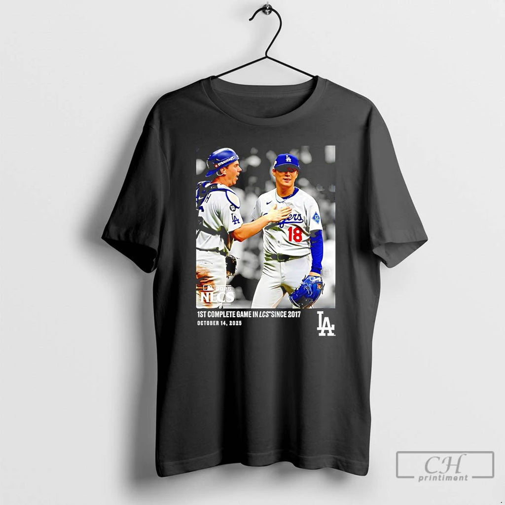Classic Yoshinobu Yamamoto Los Angeles Dodgers 2025 Nlcs 1st Complete Game In Lcs T Shirts