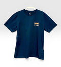 Quiksilver T-Shirt Men Medium Blue Graphic Logo Surf Cotton Tee New with Tags