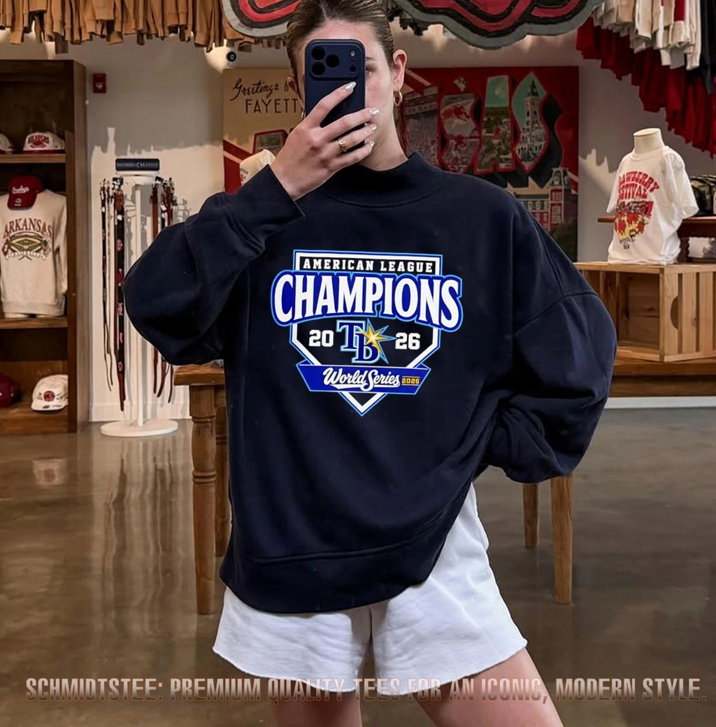 Tampa Bay Rays American League Champions 2026 TB Sunburst Crest shirt