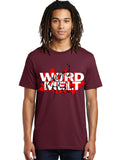 Word-Melt Mens Graphic Tee,100% Cotton,Casual Summer Wear