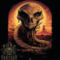 Serpent Skull Fantasy Snake Mens T-Shirt 100% Cotton