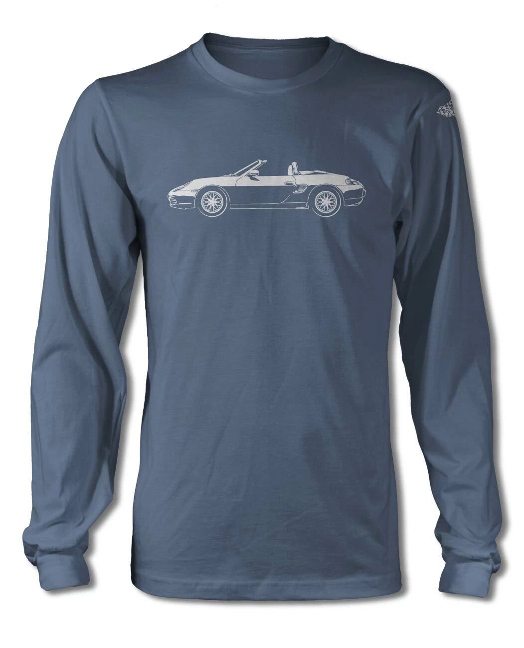 Porsche 986 Boxster T-Shirt - Long Sleeves - Side View