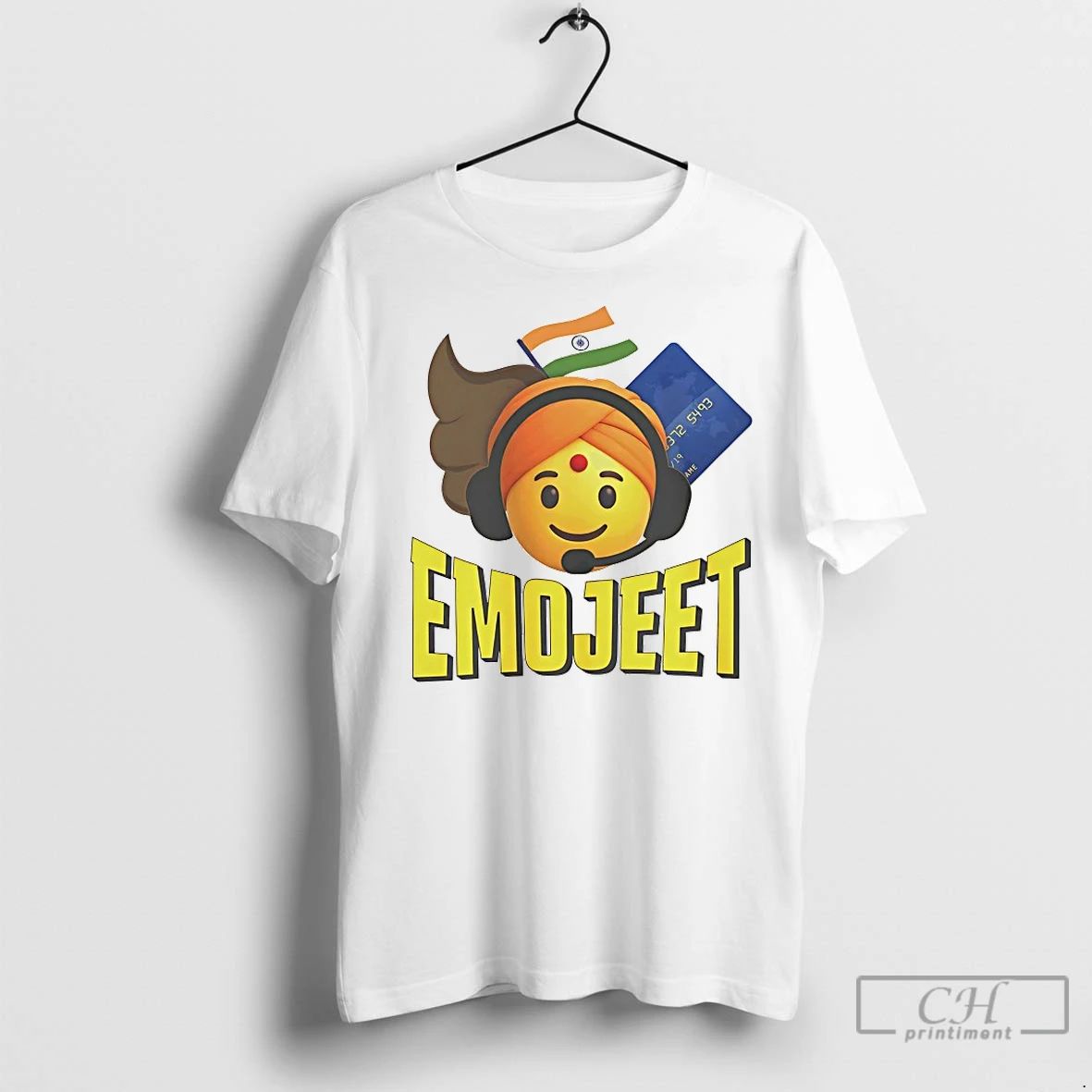 Premium Emojeet Emoji Jeet India Flag