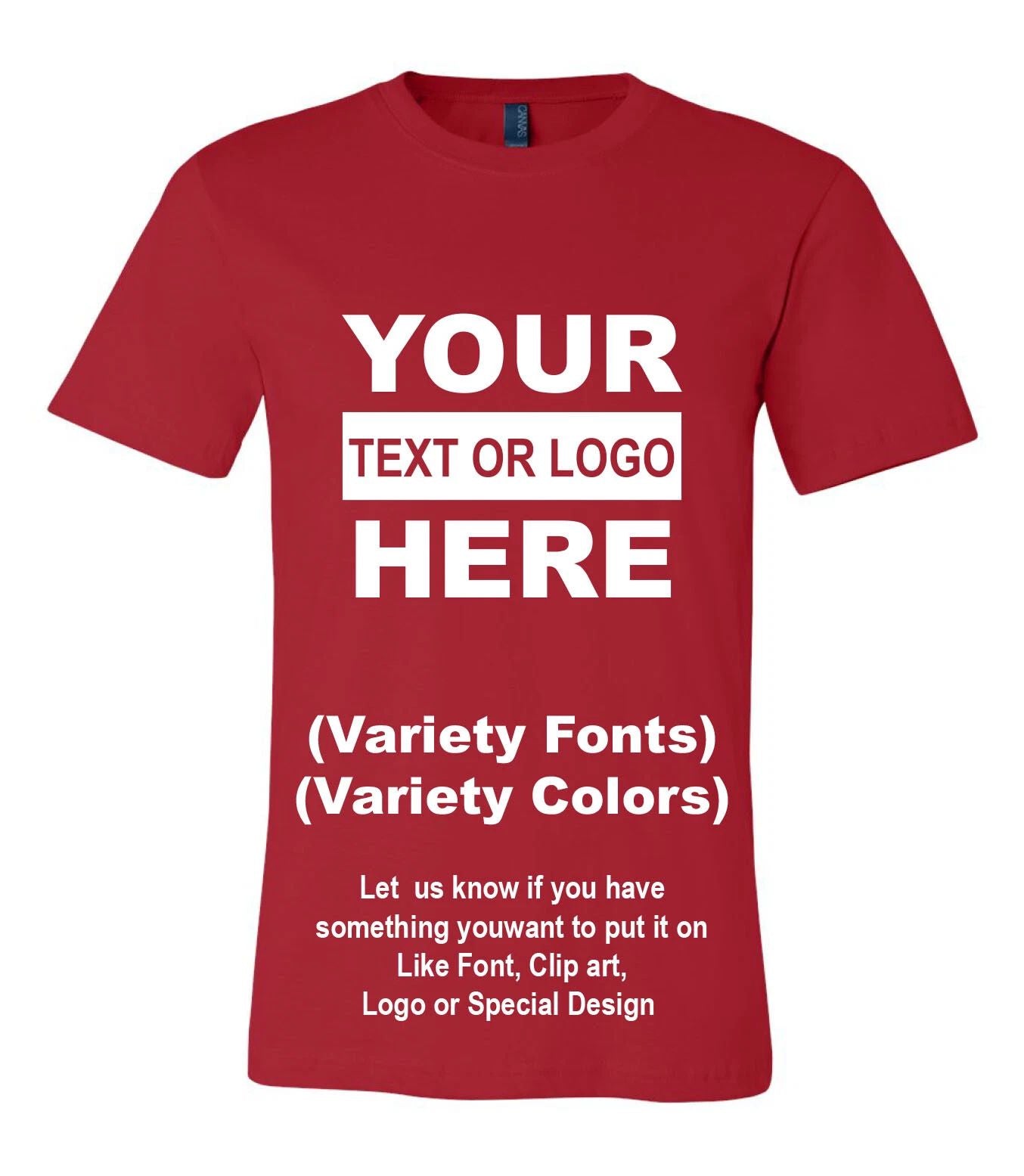 Personalized Customs T-Shirt your Text / Logo / Photo Custom Made Shirt