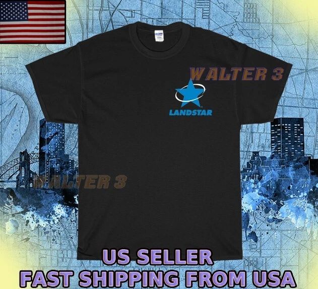 NEW SHIRT LANDSTAR SYSTEM WHITE LOGO UNISEX T-SHIRT FUNNY MEN'S SIZE S-5XL