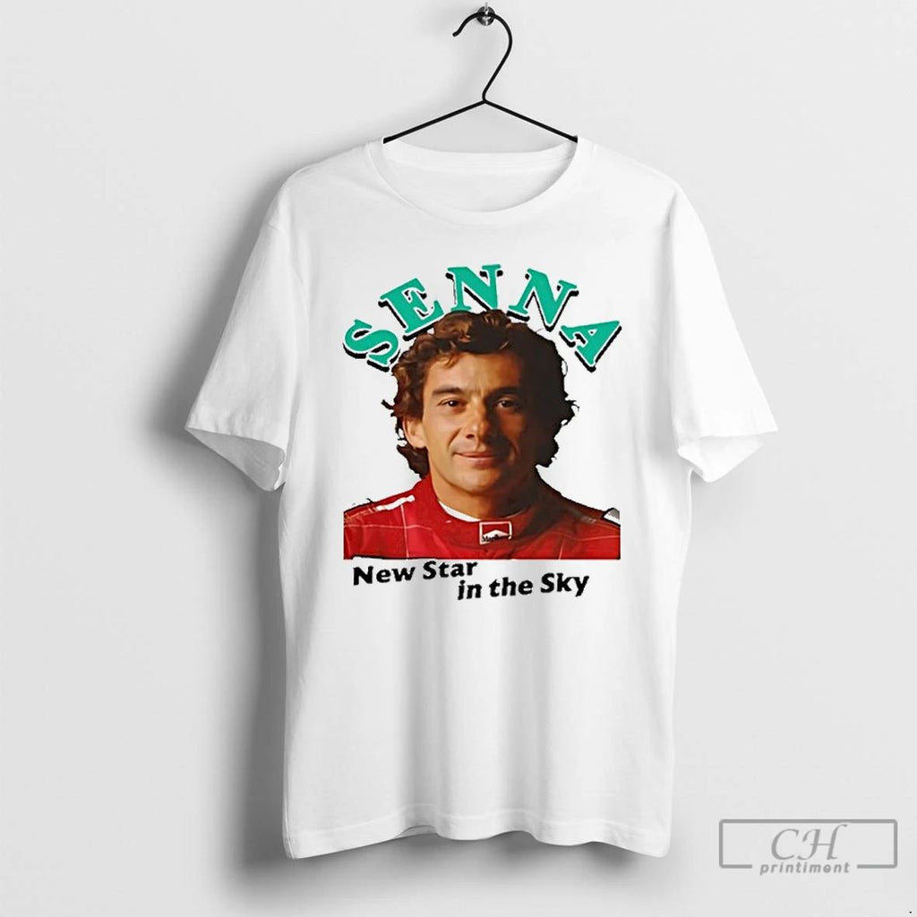 Premium Senna New Star In The Sky Lewis Hamilton T Shirts