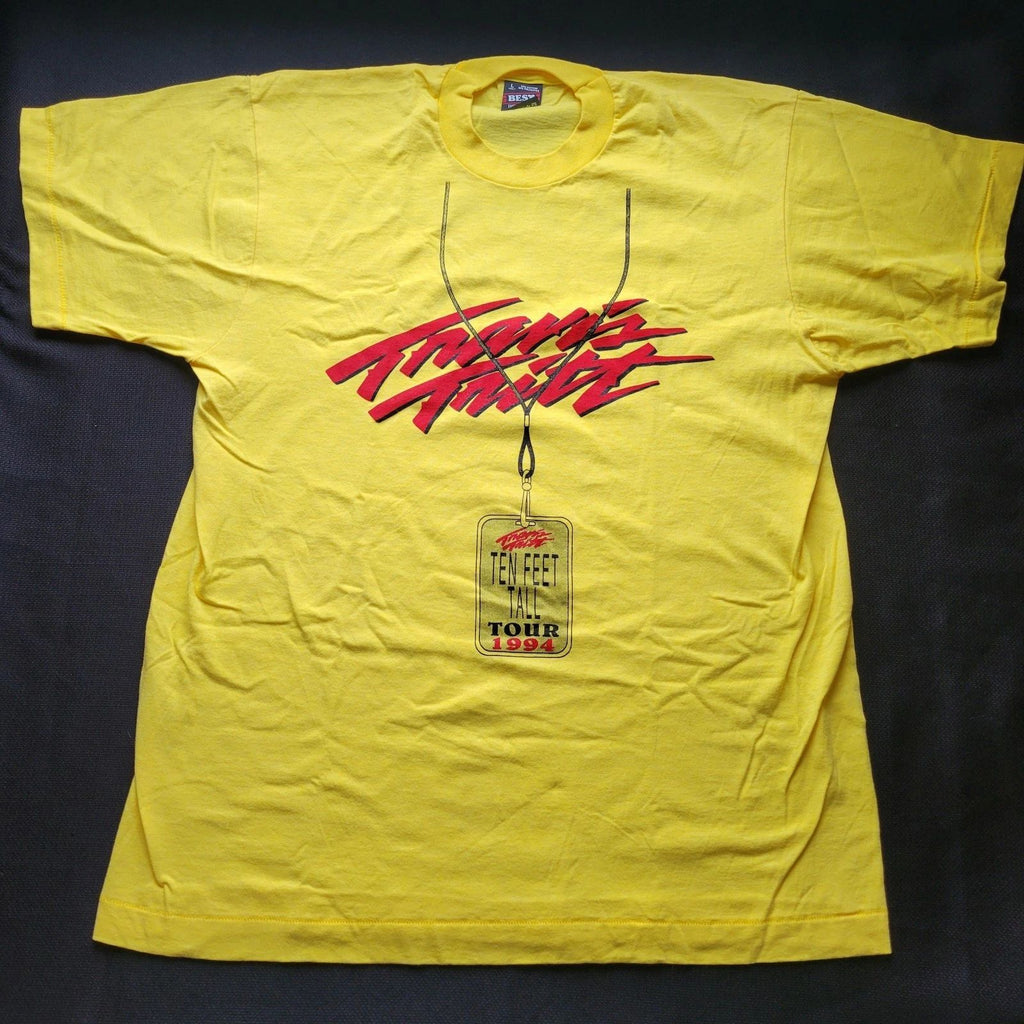 Travis Tritt Vintage T-shirt, Ten Feet Tall Tour 1994, L, Yellow, Perfect Shape
