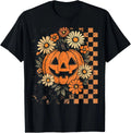 Vintage Floral Boho Pumpkin Cute Halloween Fall T-Shirt unisex T-Shirt