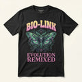 Bio-Link Evolution Remixed T-Shirt Cyberpunk Moth Techwear Futuristic Sci-Fi Tee