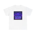 Unisex Adult T Shirt Future Ready Neon City Skyline Sci-Fi