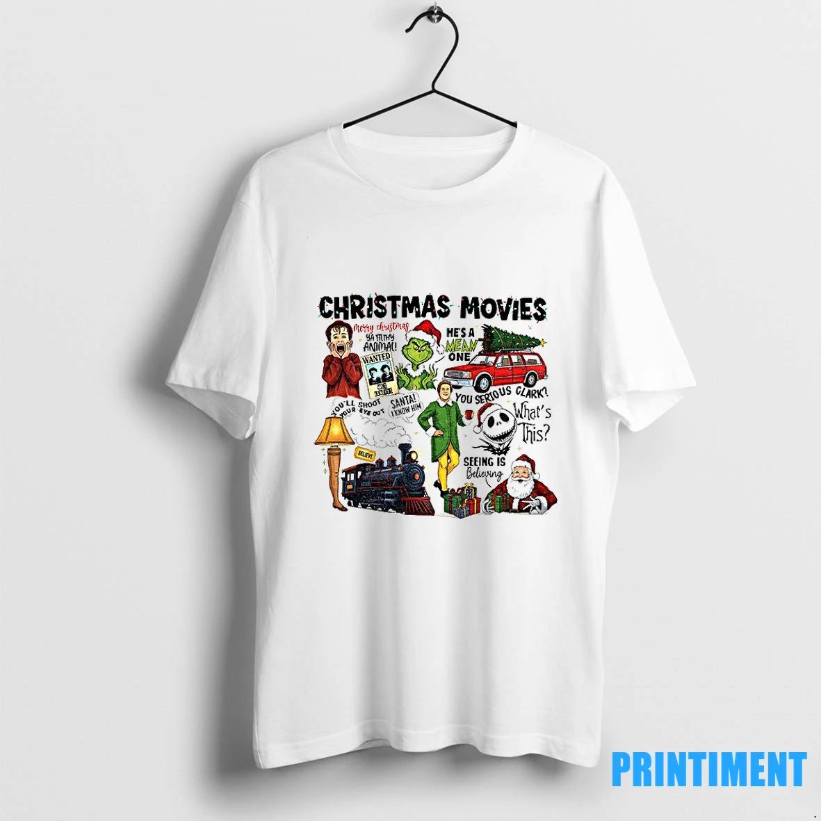 Grinch Xmas Movies Ya Filthy Animal Hes A Mean One Merry Christmas Tshirts Sweater