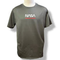 NASA Space Logo Athletic Lightweight Activewear Grey T Shirt Men's MEDIUM