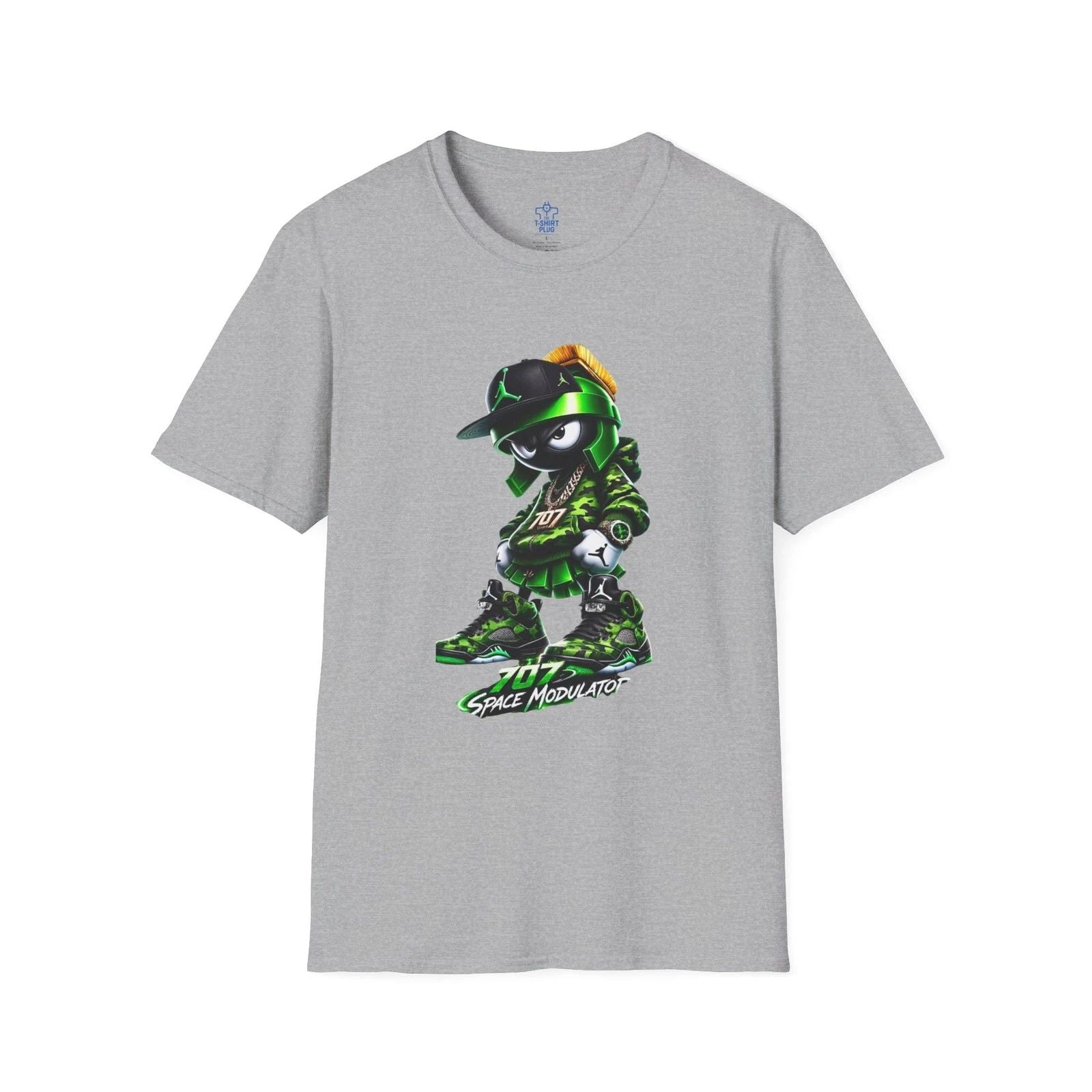 Martian with 707 Space Modulator Green T-Shirt