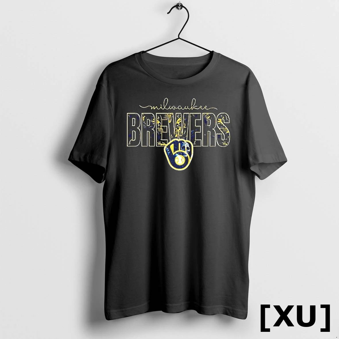 Milwaukee Brewers Skulls Floral Graphic Baseball Tshirts Sweater