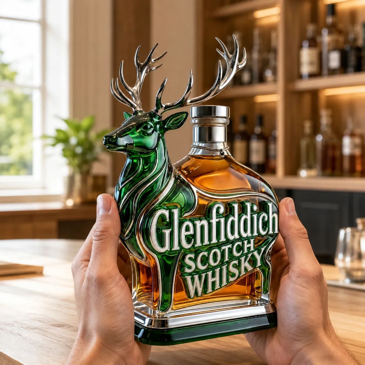 Glenfiddich Scotch Whisky Stag Deer Bottle
