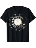 Men's retro rotary telephone dial pattern T-shirt - 100% cotton fiber, comfortab