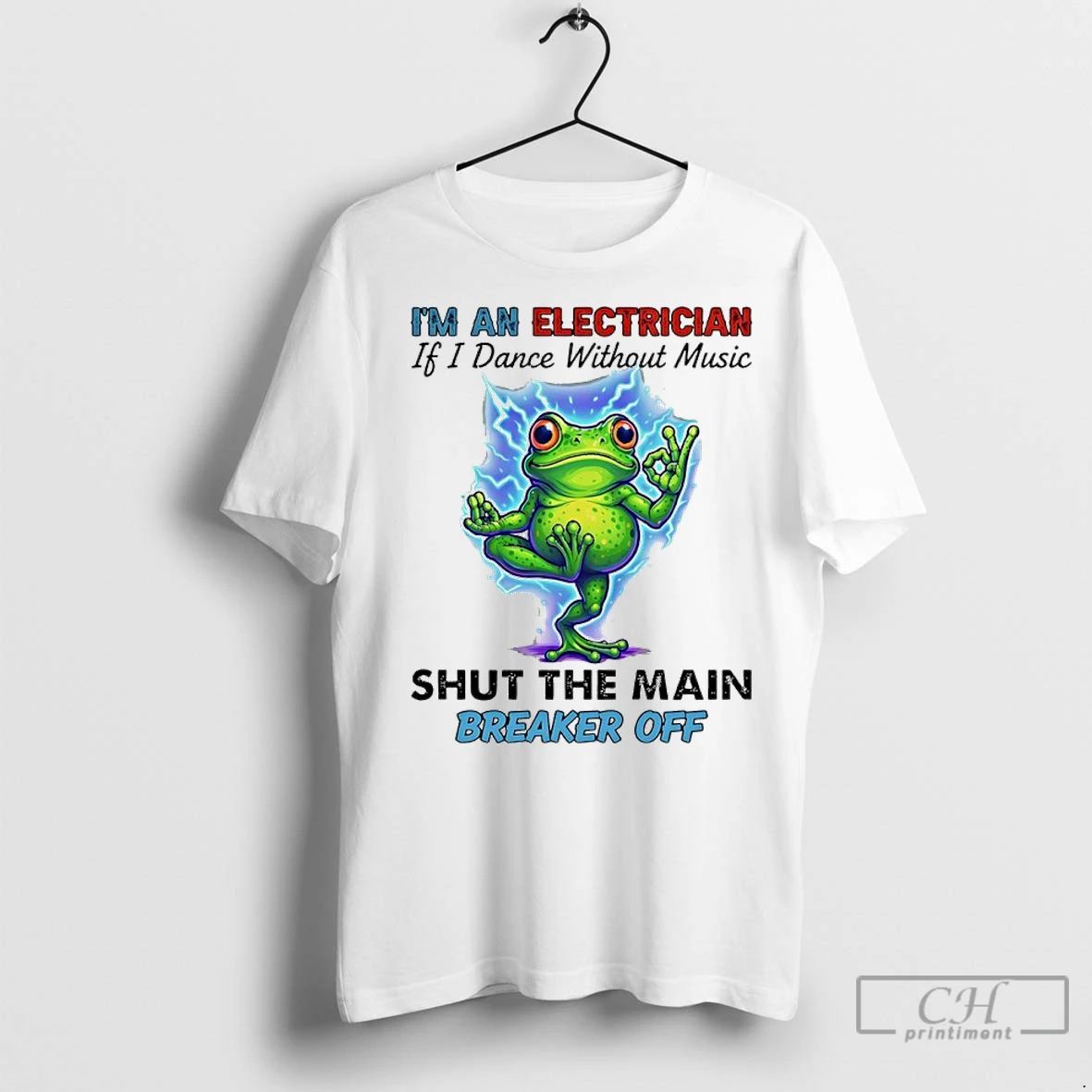 Classic Frog Yoga Im An Electrician If I Dance Without Music Shut The Main Breaker
