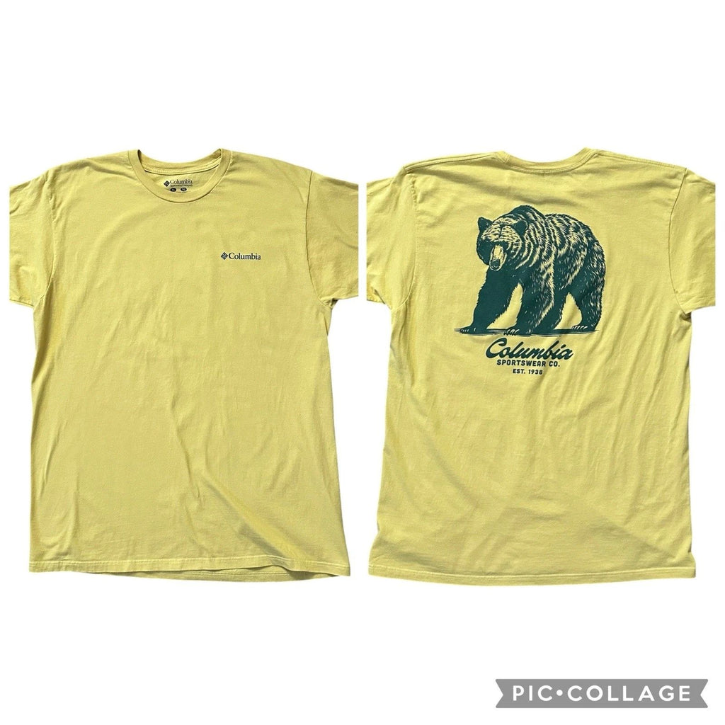 Columbia Sportswear Bear Graphic T-Shirt Men's Size XL