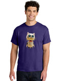 Melting-Cat-Robot Mens Graphic Tee, 100% Cotton, Casual Summer Wear