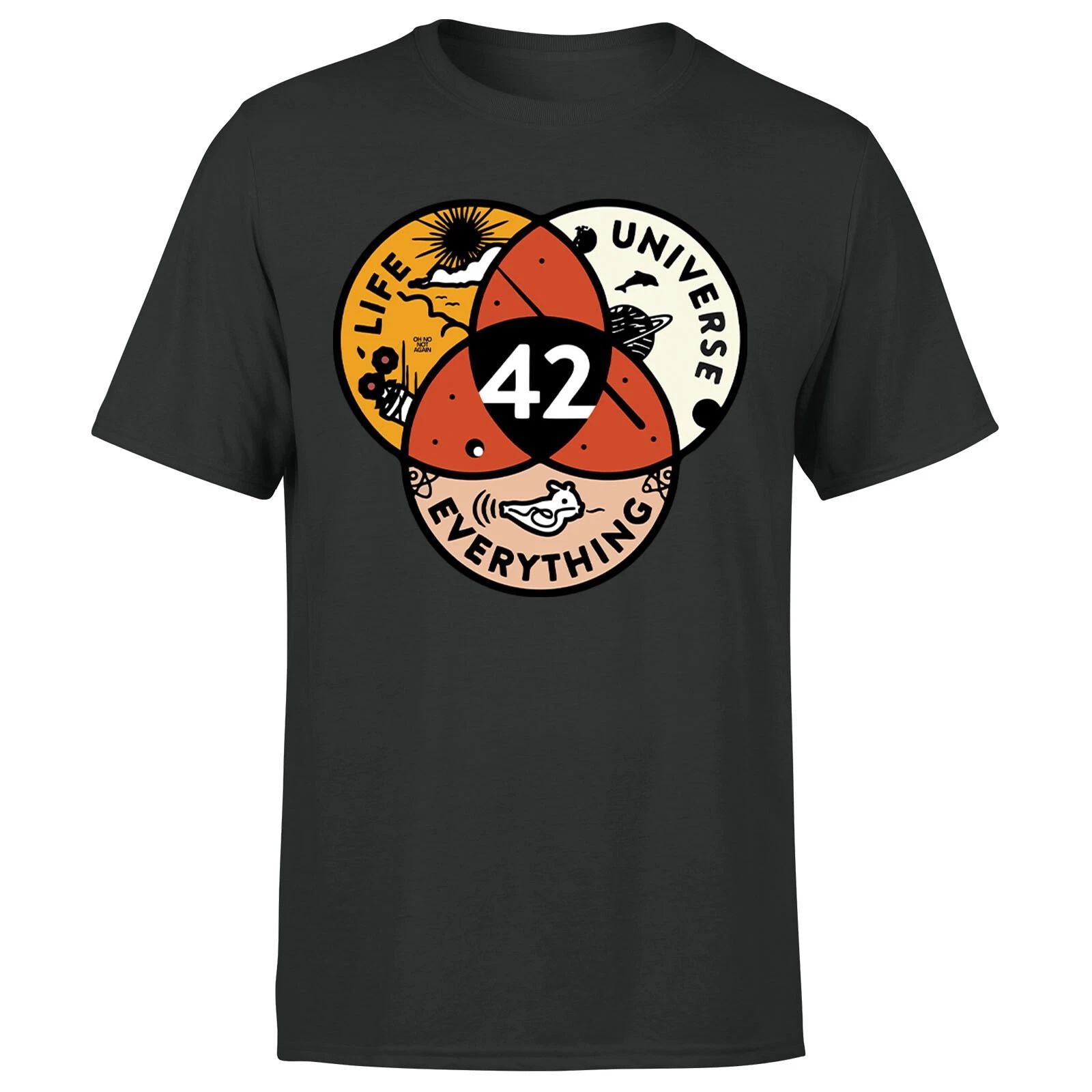 42 The Answer To Life The Universe And Everything Vintage Mens T-Shirt#P1#OR#A